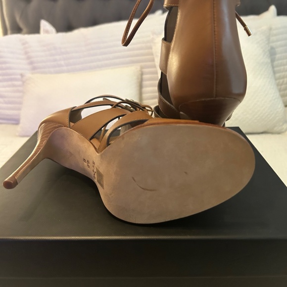 Coach Leather Ankle Booties Size 8.5 - Picture 4 of 5